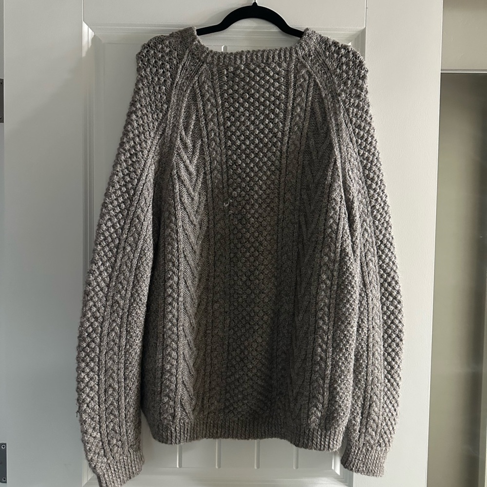 100% Wool Handmade Knit Sweater